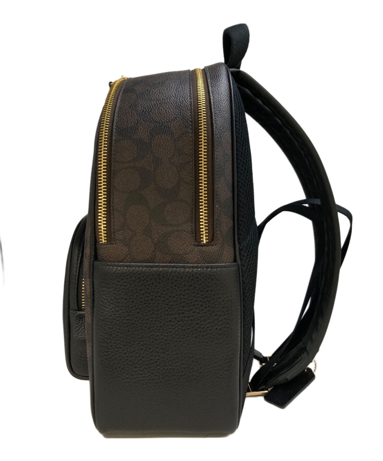COACH】コーチ バックパック シグネチャー ブラック レザー×キャンバス 