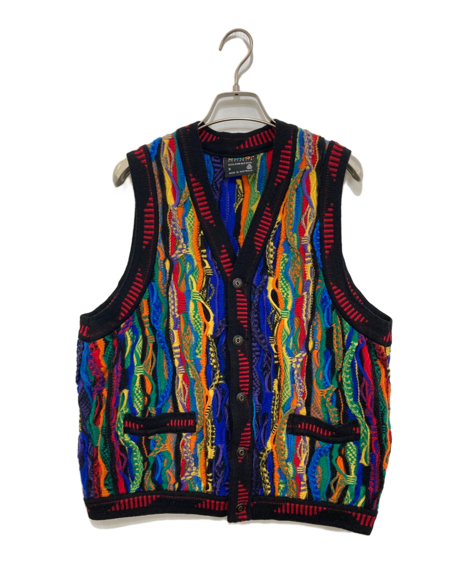 中古・古着通販】Coogi (クージー) 3Dニットベスト マルチカラー 