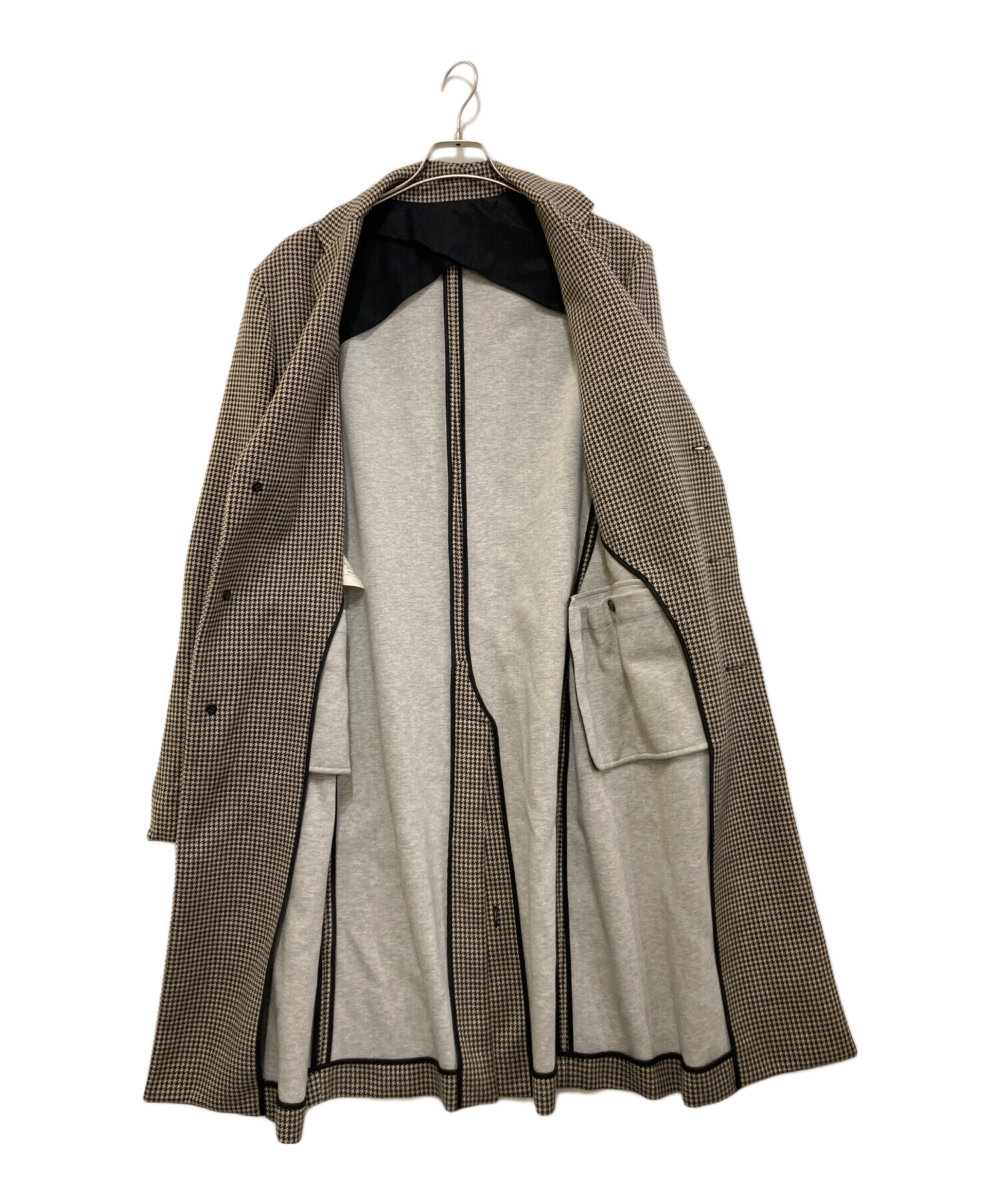 中古・古着通販】MARNI (マルニ) 千鳥格子コート ベージュ サイズ:46 