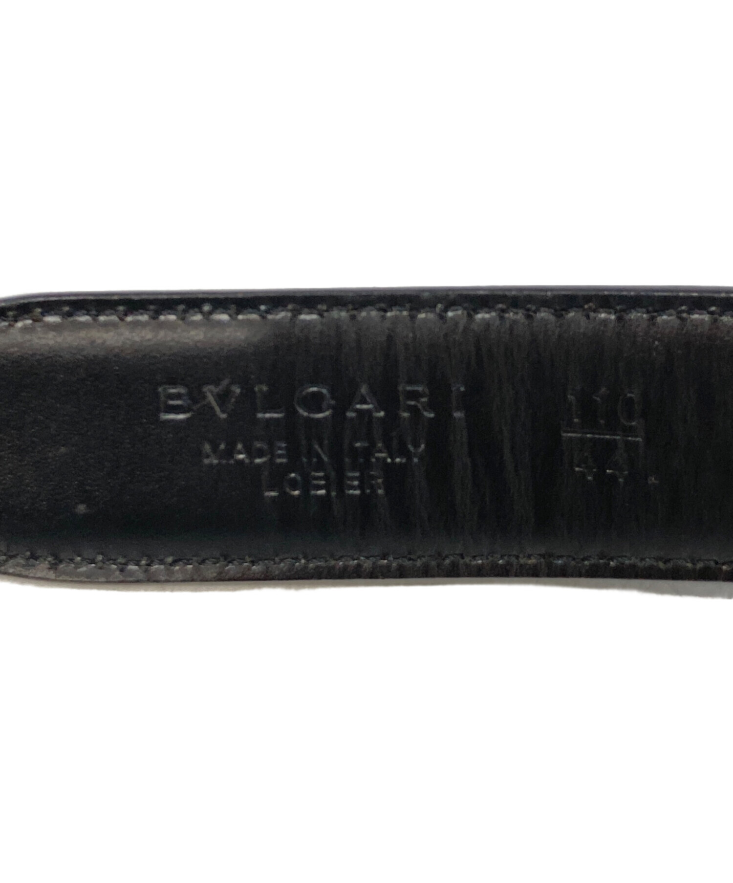 中古・古着通販】BVLGARI (ブルガリ) レザーベルト ブラック｜ブランド