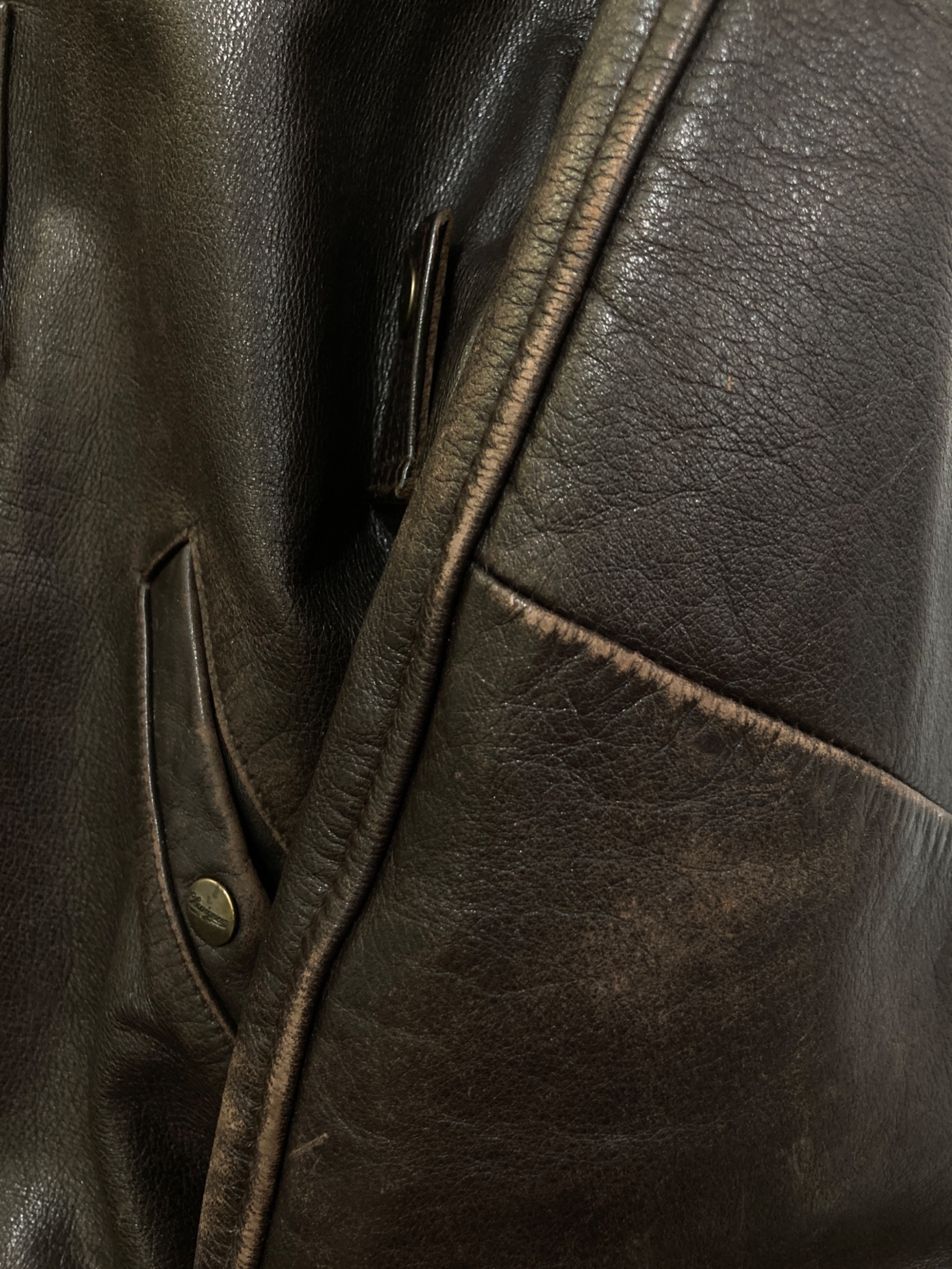 中古・古着通販】CHEVIGNON (シェビニオン) レザーフライトジャケット