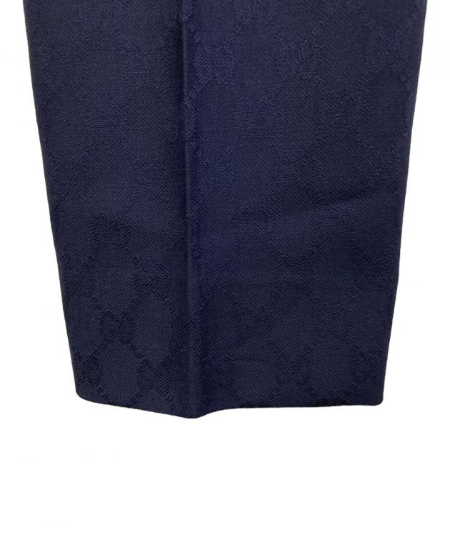 中古・古着通販】GUCCI (グッチ) GGウール スーツ ネイビー サイズ:44