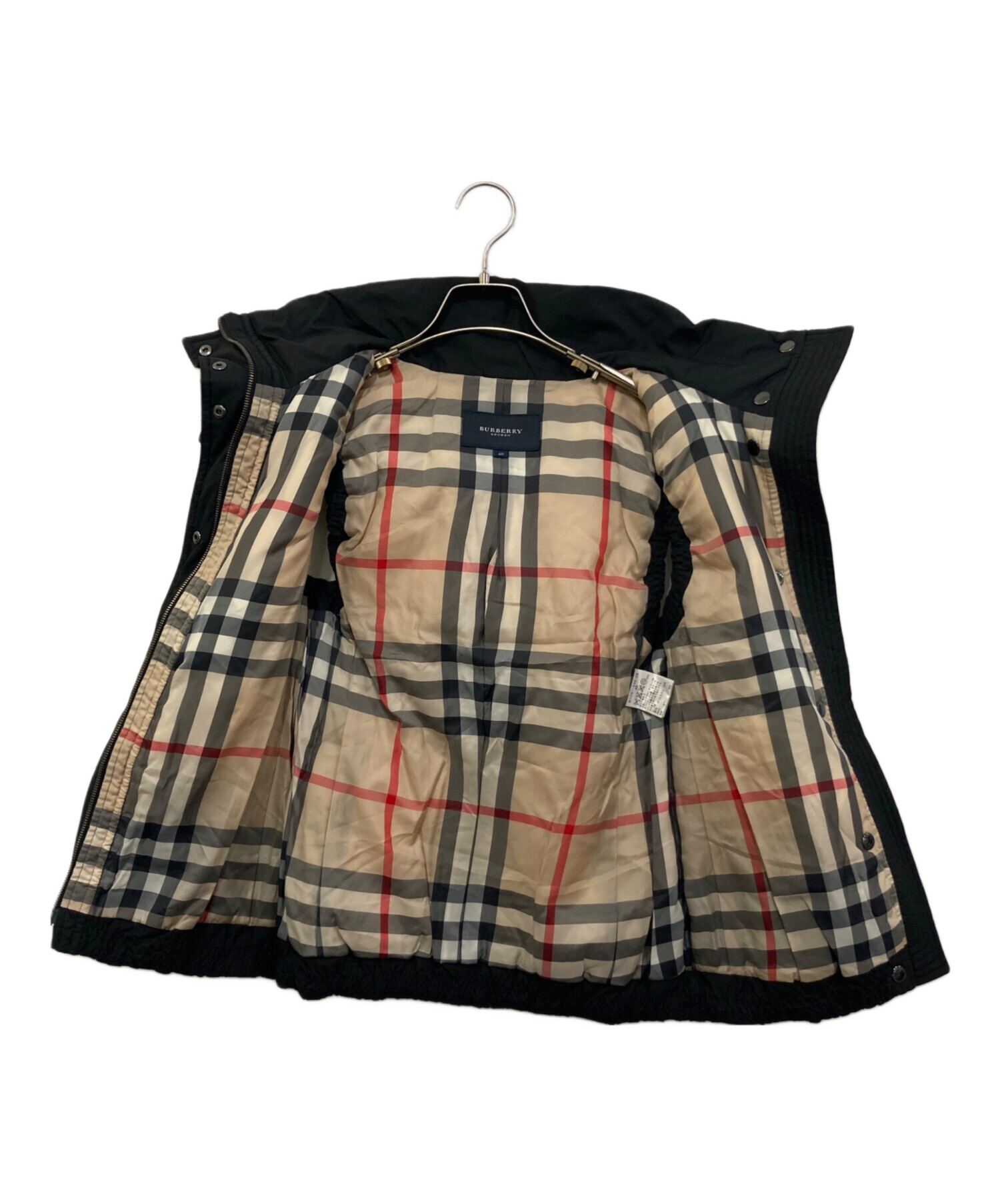 未使用級 バーバリーロンドン ダウンベスト ノバチェック サイズ40 中古・古着通販】BURBERRY LONDON (バーバリーロンドン) 裏地ノバ