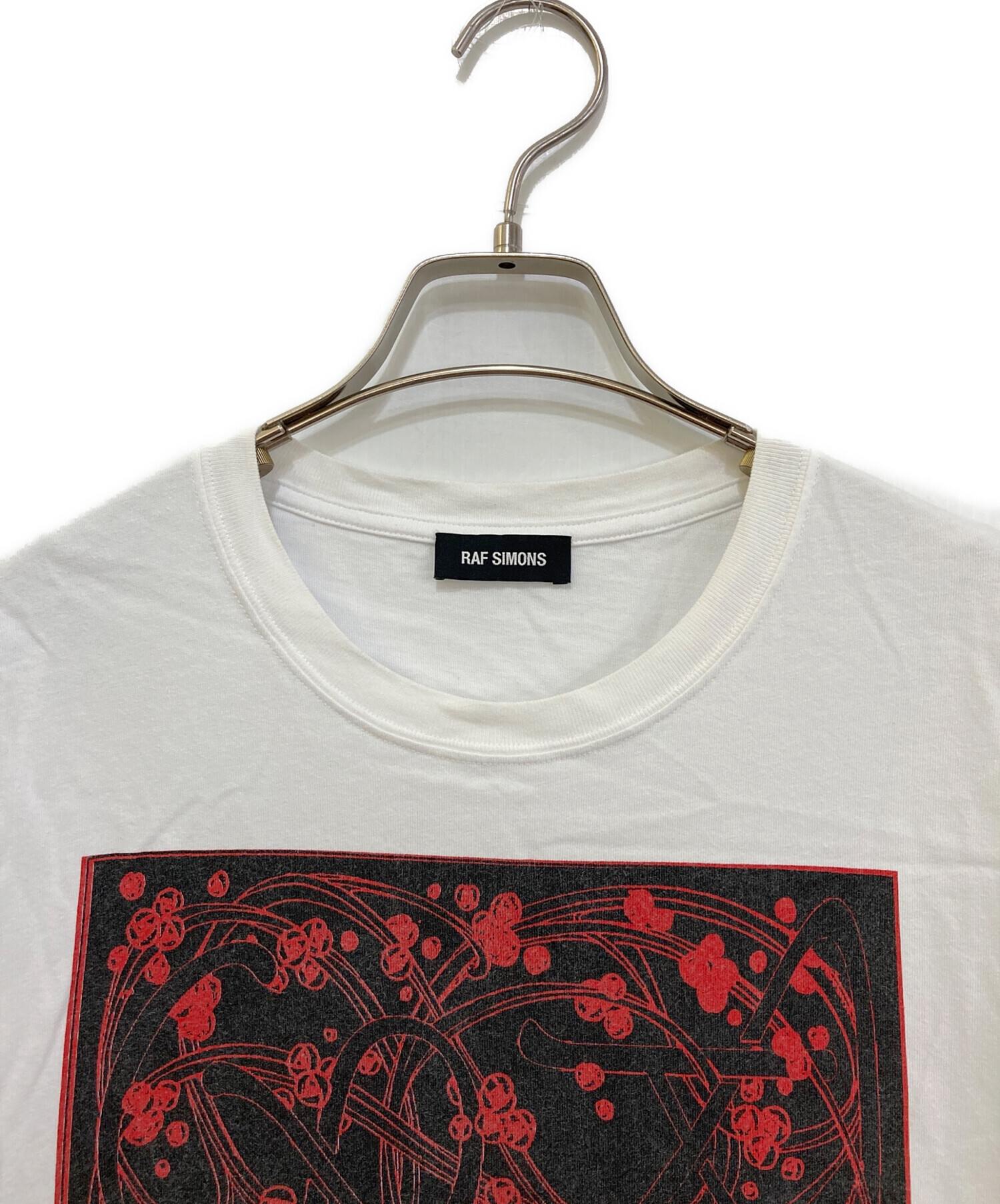 中古・古着通販】RAF SIMONS (ラフシモンズ) プリントTシャツ ホワイト