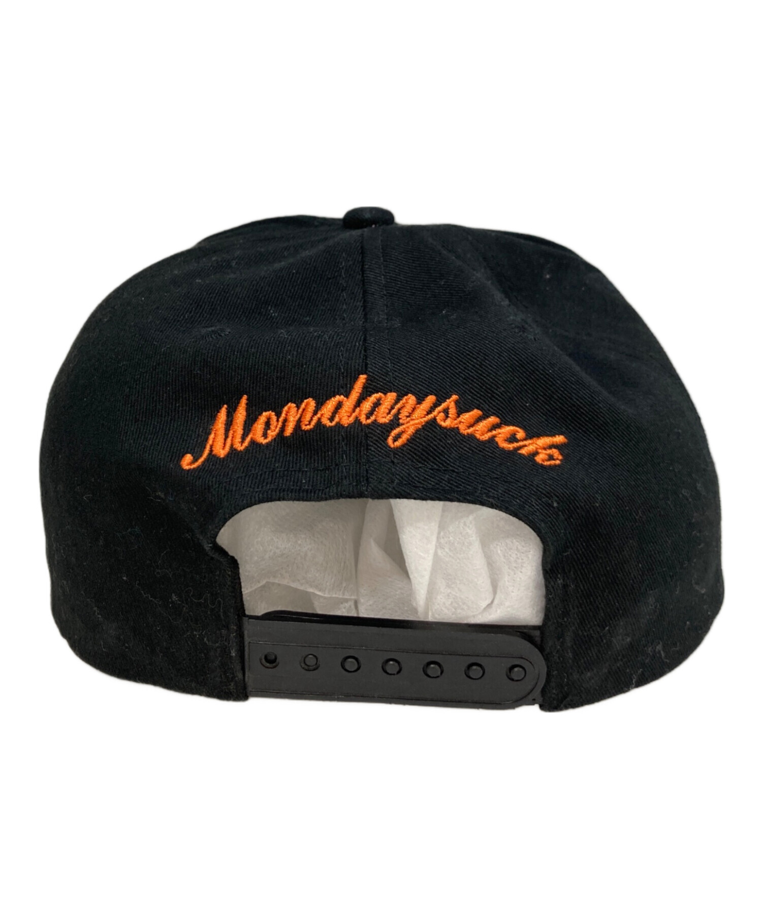 中古・古着通販】MONDAY SUCK (マンデーサック) キャップ ブラック