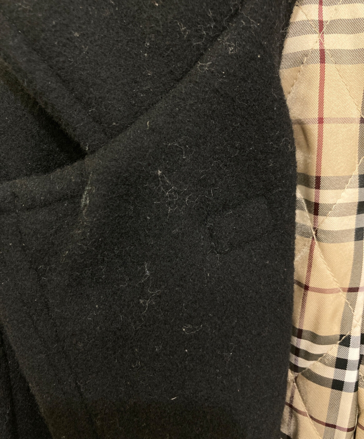 BURBERRY BLACK LABEL ピーコート ノバチェック ブラック M BURBERRY BLACK LABEL ピーコート ノバチェック ブラック M