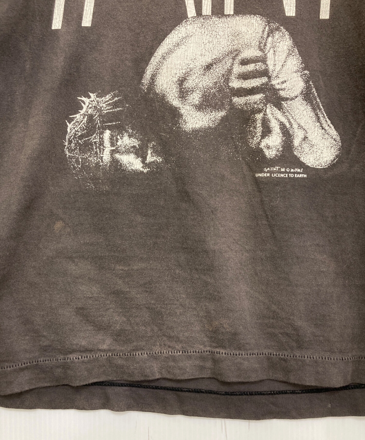 中古・古着通販】SAINT MICHAEL (セントマイケル) SS TEE LttS グレー 