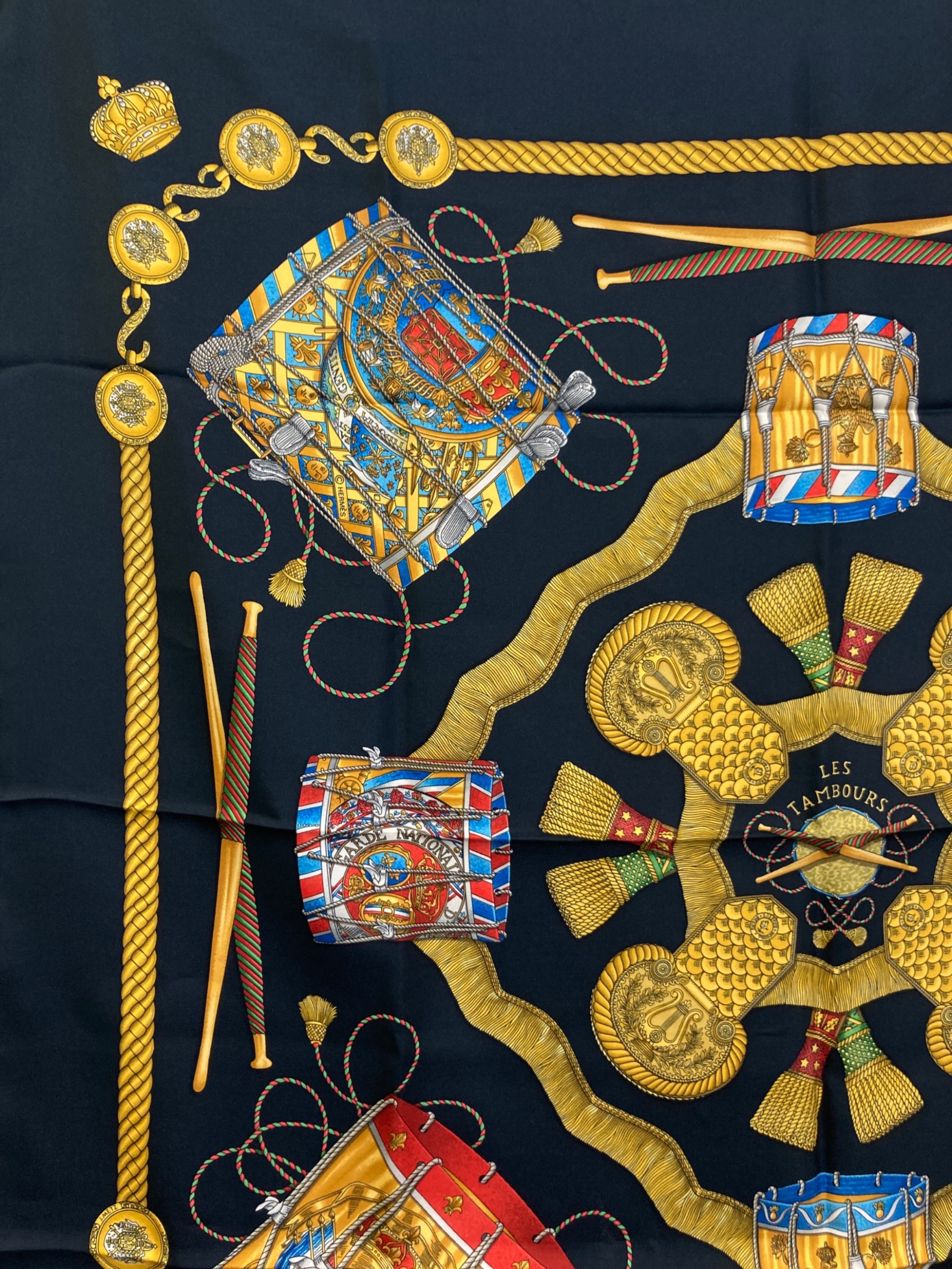 中古・古着通販】HERMES (エルメス) スカーフ ブラック｜ブランド