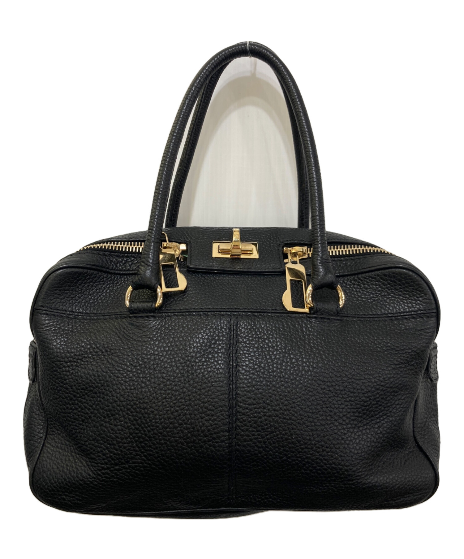 中古・古着通販】MaxMara (マックスマーラ) ミニボストンバッグ 