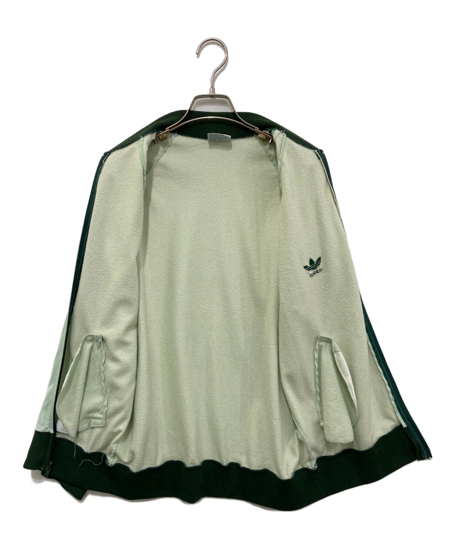 古着 80s アディダス ATP トラックジャケット 長袖 グリーン 緑 ① 中古・古着通販】adidas (アディダス) トラックジャケット グリーン