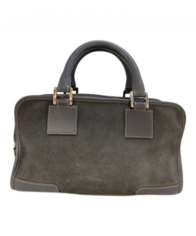 中古・古着通販】LOEWE (ロエベ) アマソナ28 スエードハンドバッグ