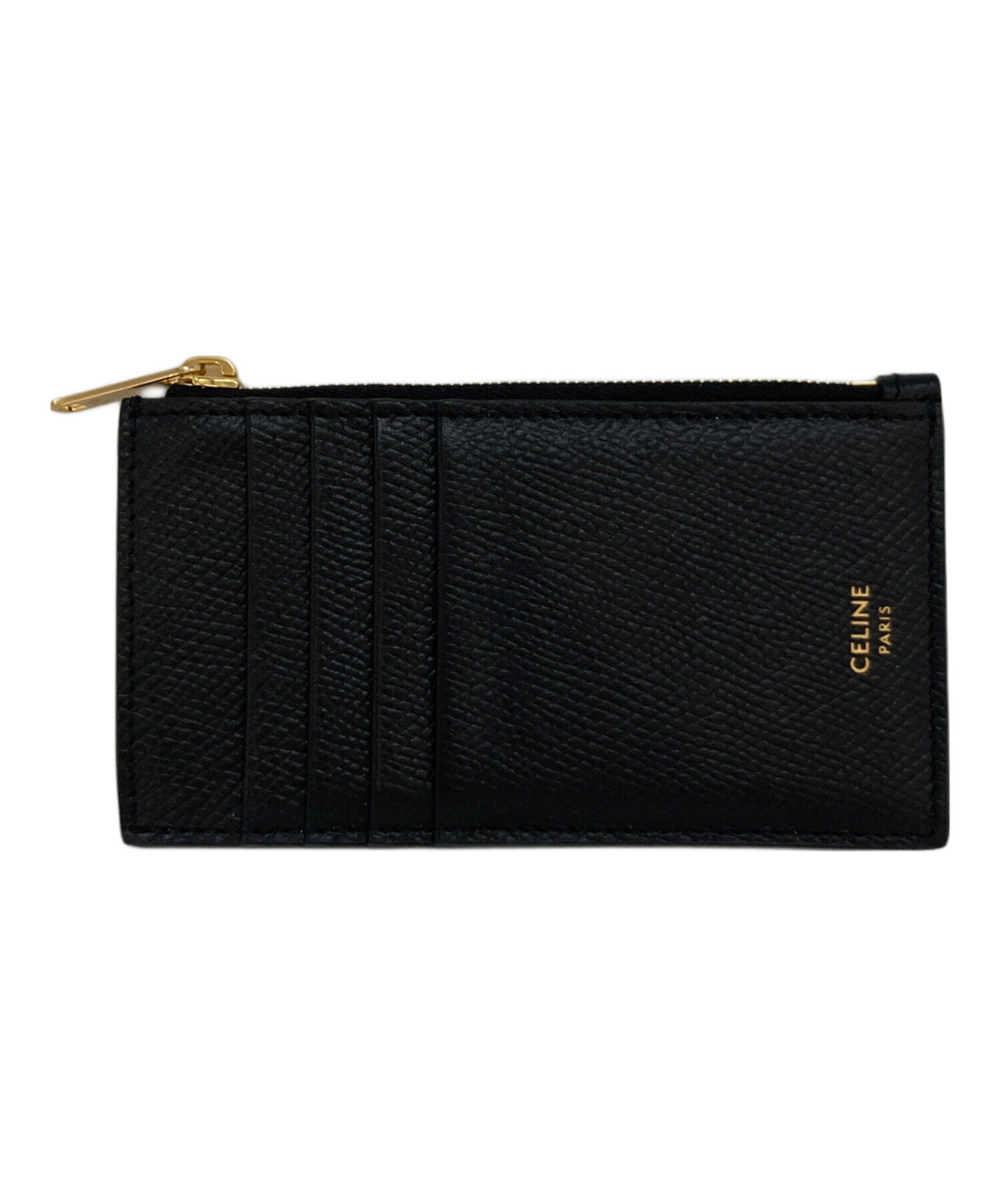 CELINE セリーヌ 財布・ケース  黒 【古着】【中古】【送料無料】 中古・古着通販】CELINE (セリーヌ) 3つ折り財布 ブラック×イエロー