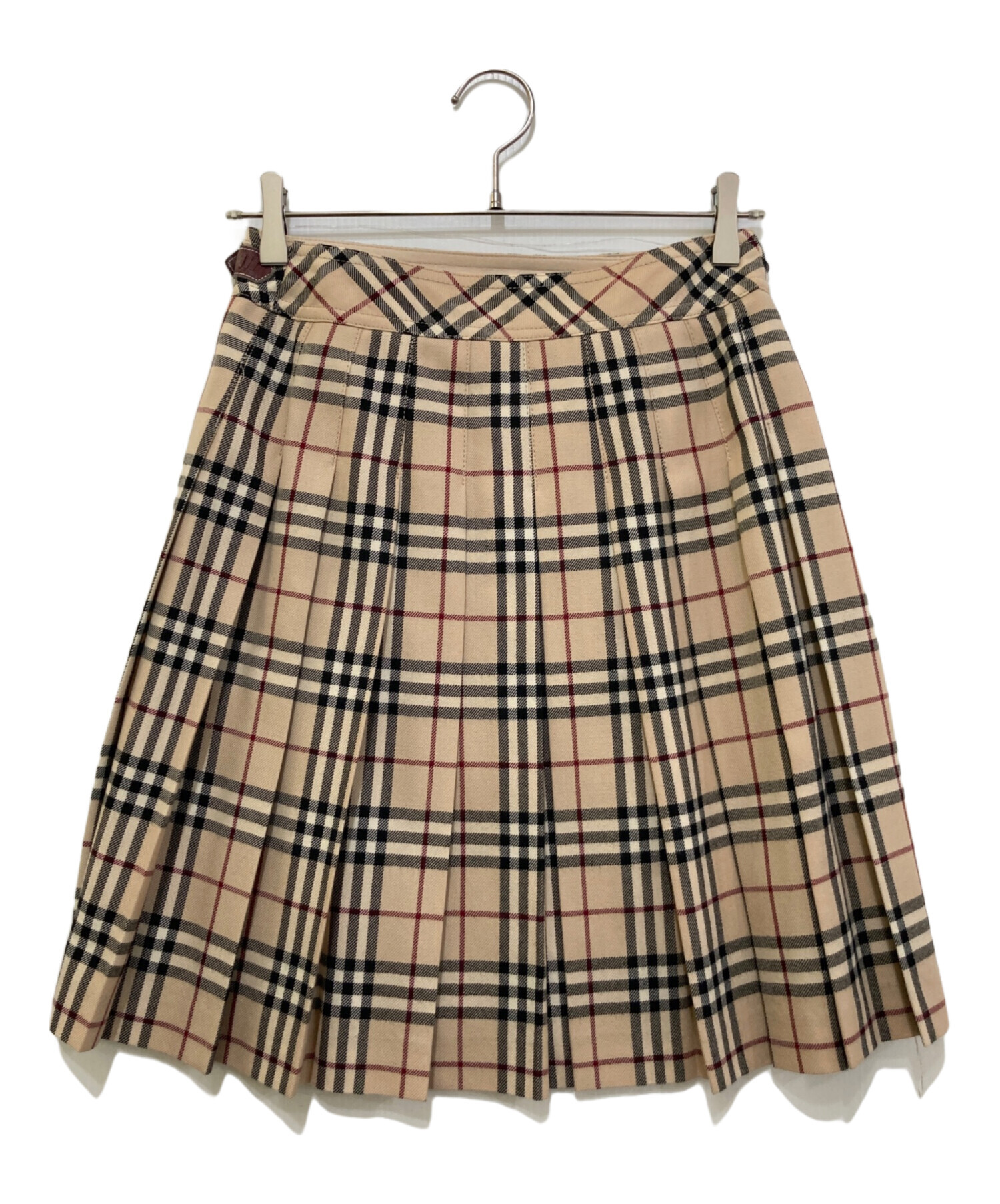 ❤️超美品❤️Burberry LONDON BLUE LABEL フレアースカート BURBERRY BLUE LABEL バーバリーブルーレーベル タックフレア