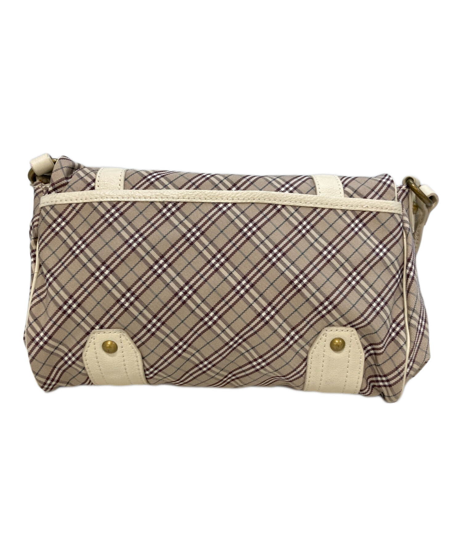 ※値下げ中【バーバリーブルーレーベル】 ベージュ チェック ショルダーバッグ 中古・古着通販】BURBERRY BLUE LABEL (バーバリーロンドンブルー