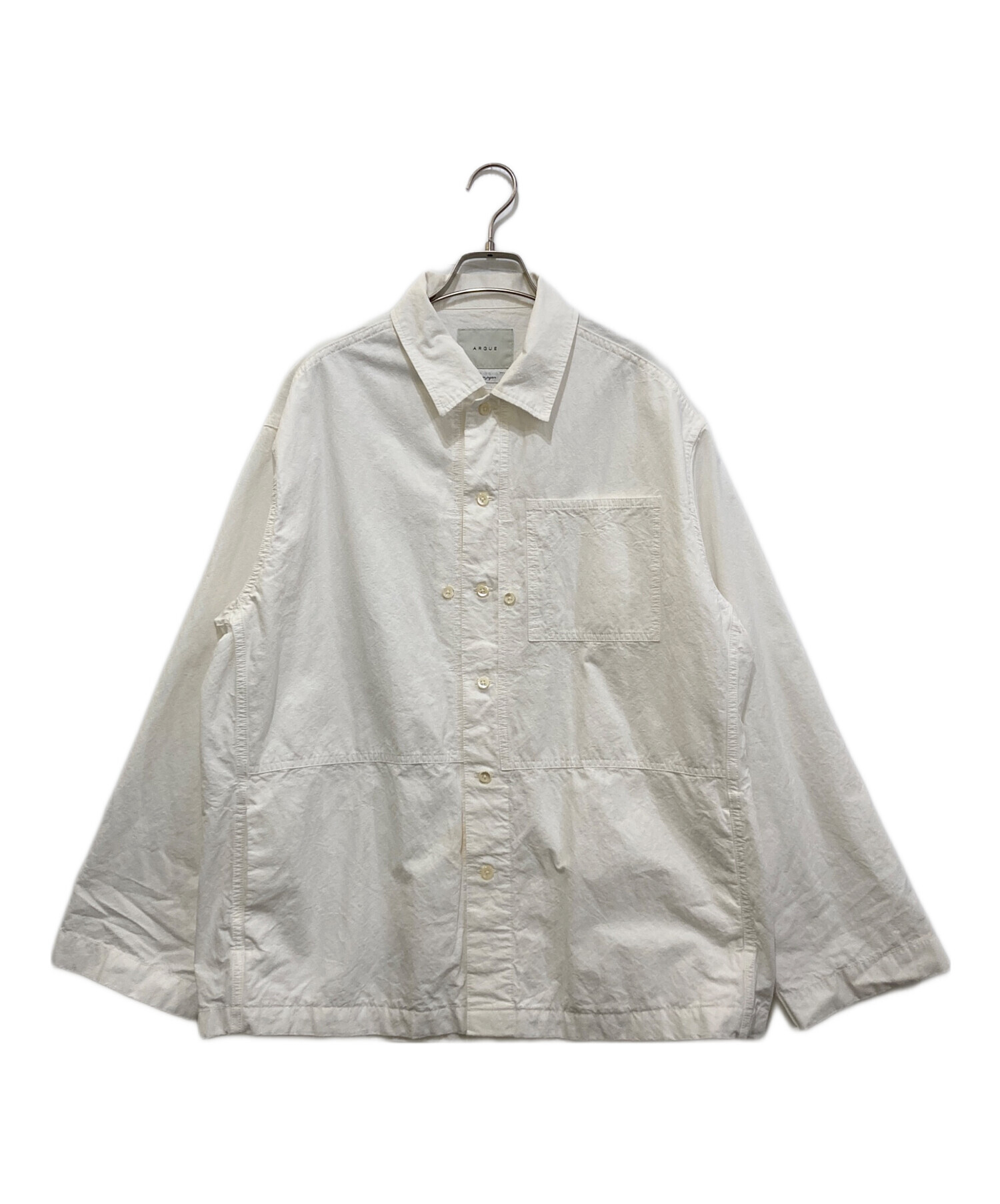 中古・古着通販】ARGUE (アーギュ) JUSCOM JACKET ホワイト サイズ