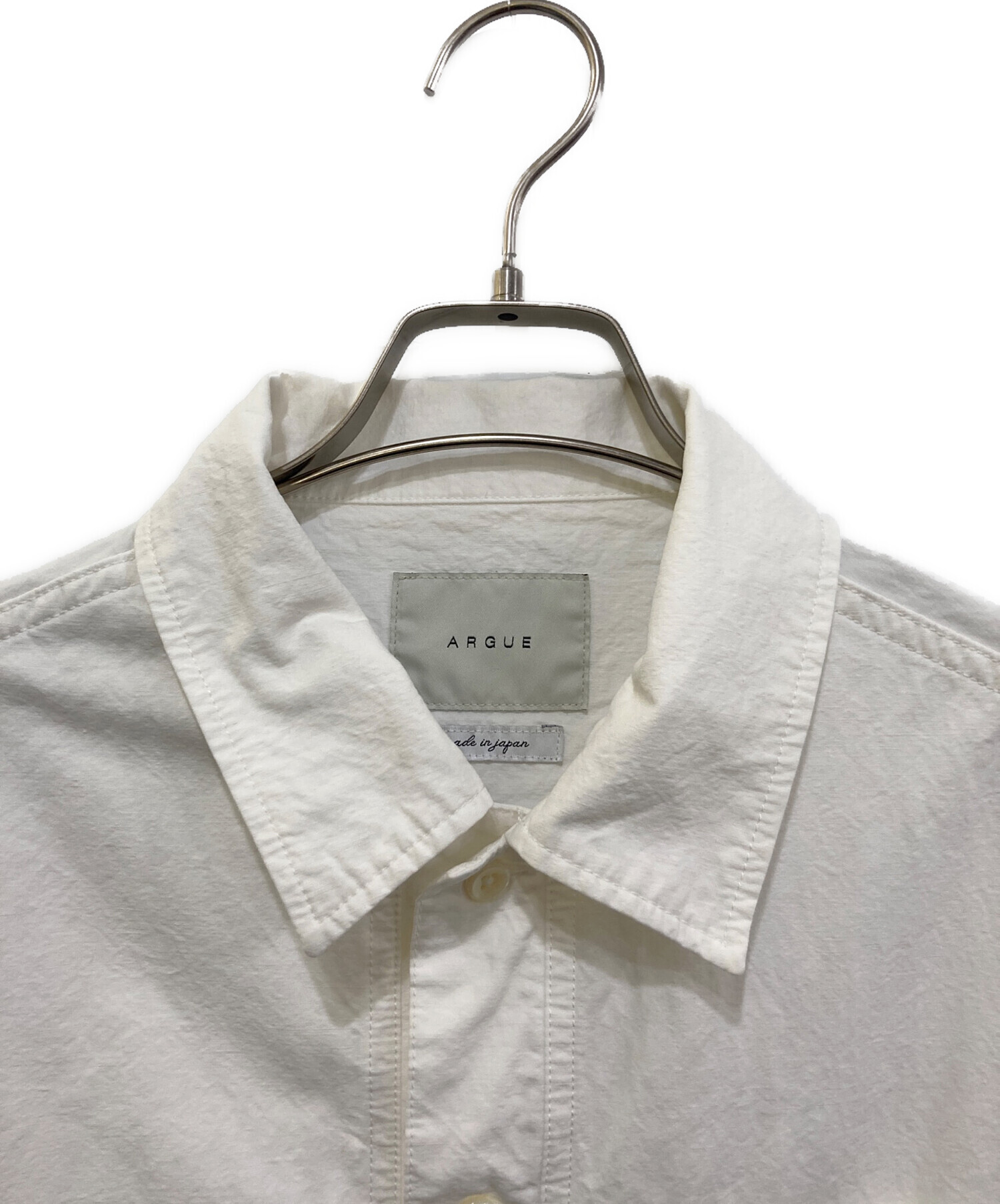 中古・古着通販】ARGUE (アーギュ) JUSCOM JACKET ホワイト サイズ