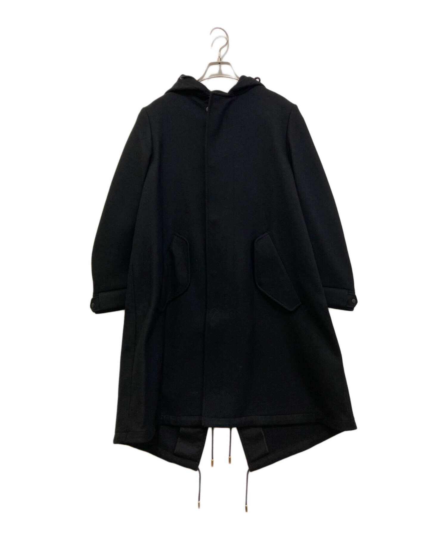 リラクス ウールコート 中古・古着通販】THE RERACS (ザ リラクス) ウールフーテッドコート
