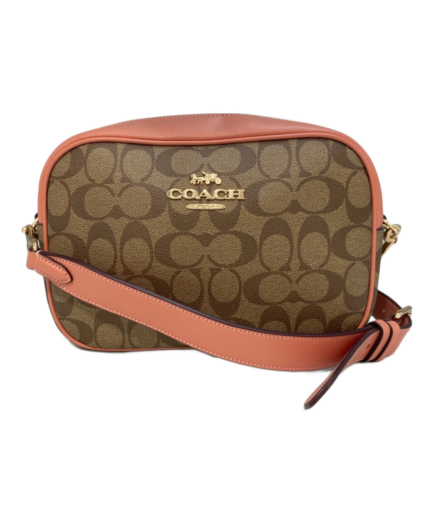 中古・古着通販】COACH (コーチ) ショルダーバッグ CA547 ピンク