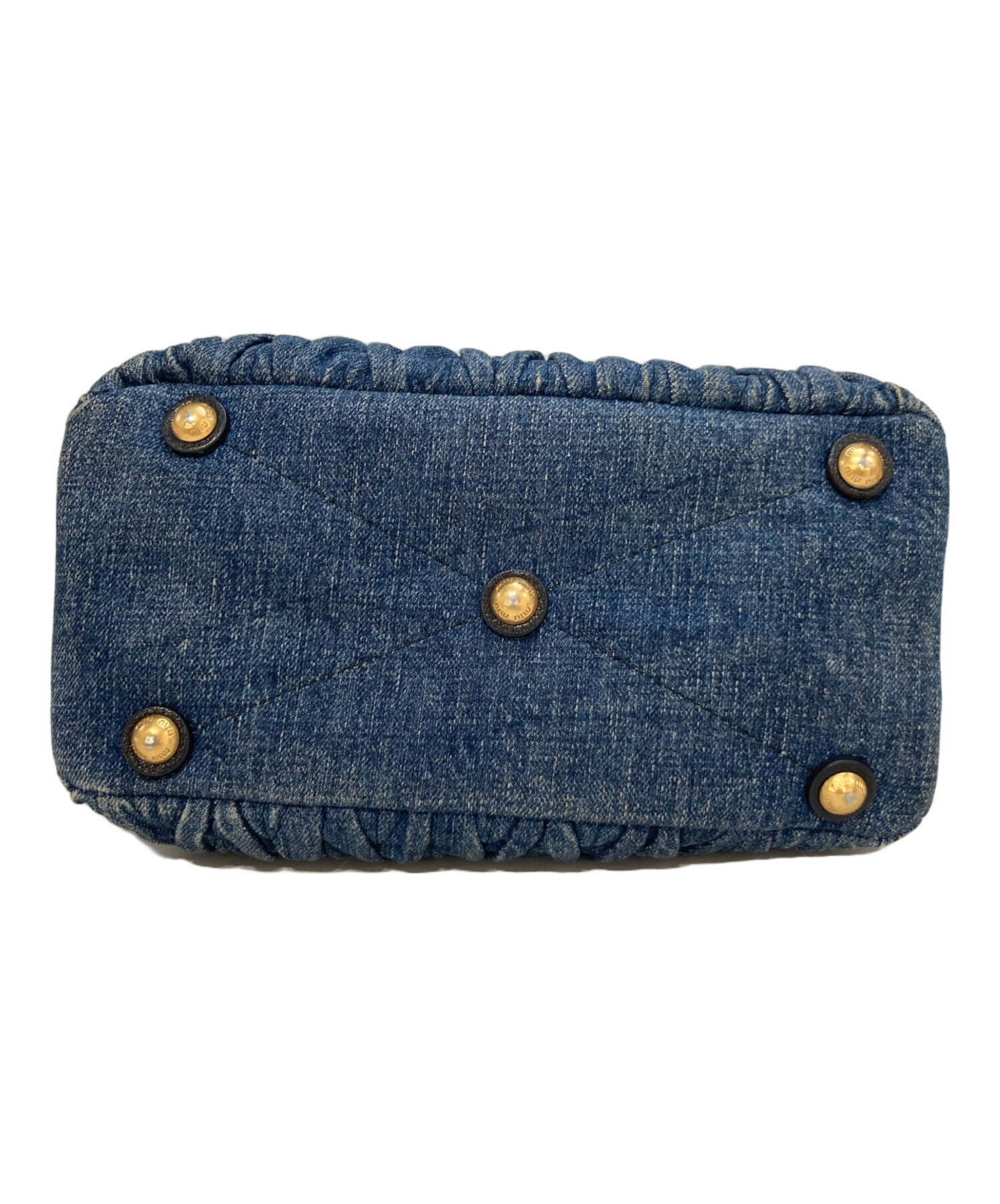 miumiu マテラッセデニムバック 中古・古着通販】MIU MIU (ミュウミュウ) マテラッセ デニムバッグ