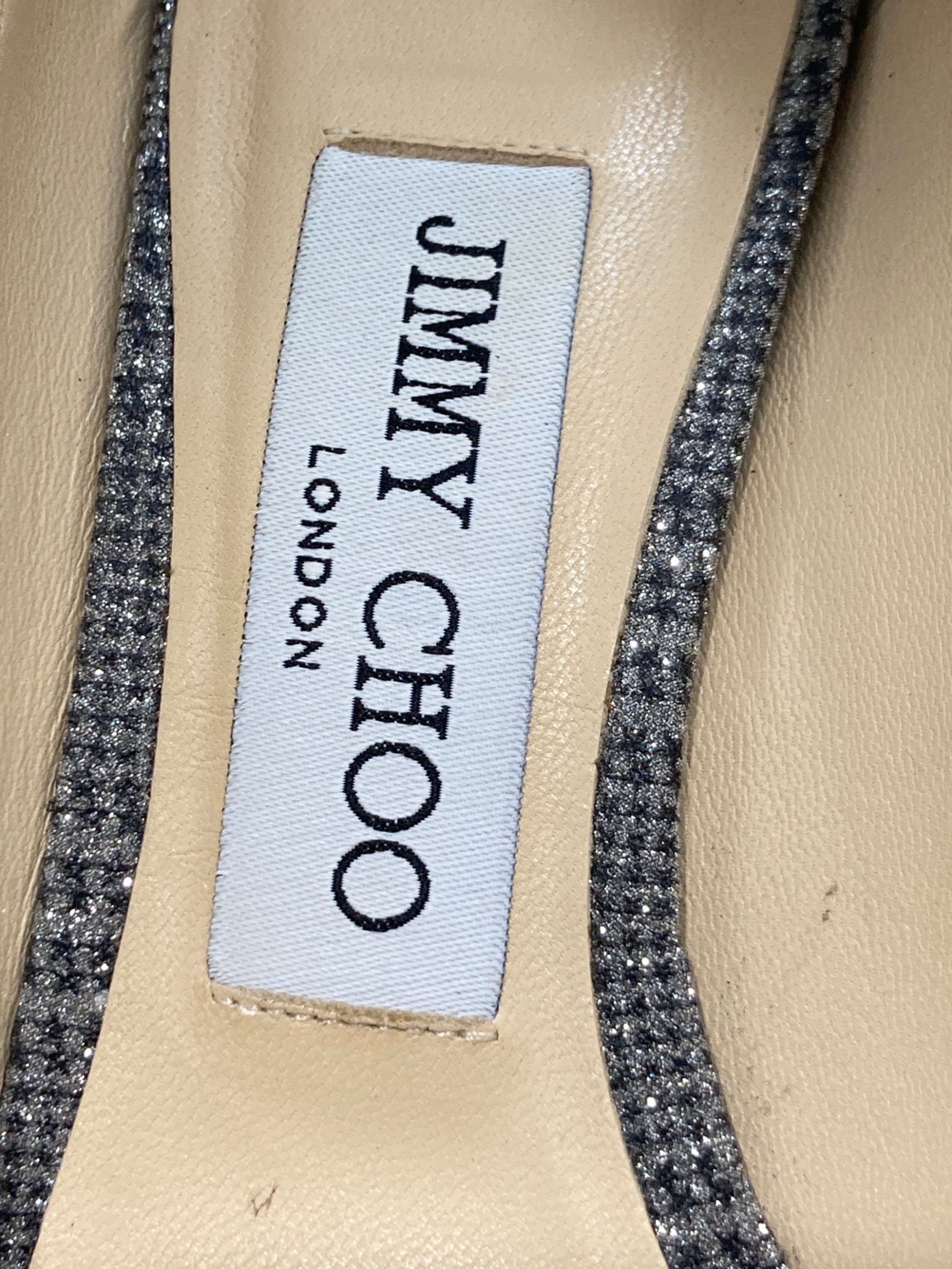 中古・古着通販】JIMMY CHOO (ジミーチュウ) グリッターパンプス