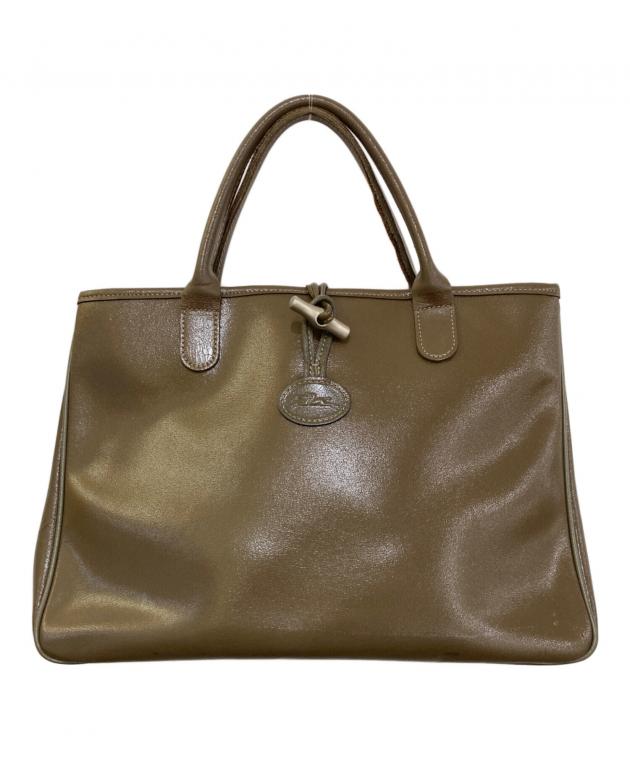 中古・古着通販】LONGCHAMP (ロンシャン) ロゾ トートバッグ ブラウン 
