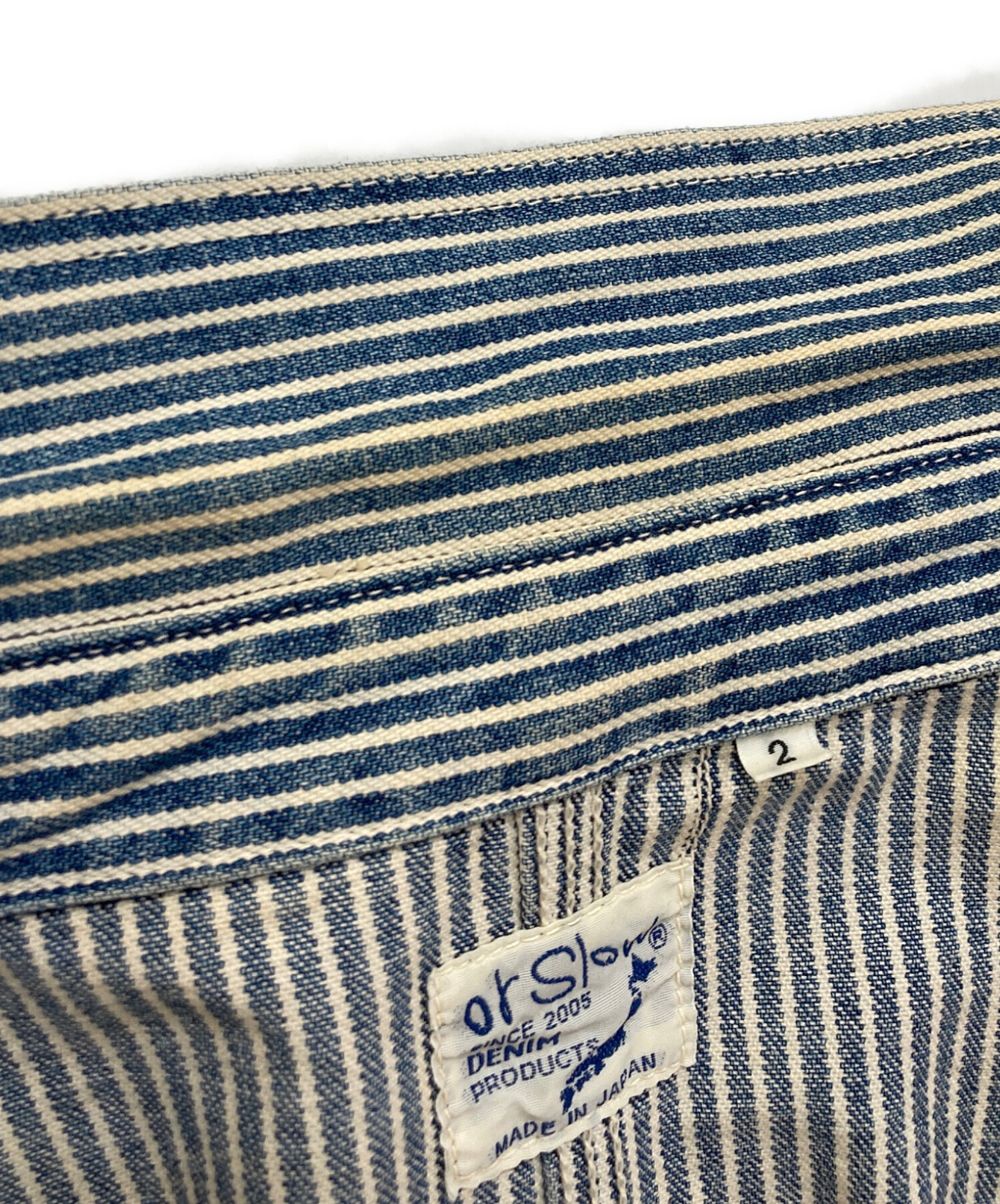 中古・古着通販】orSlow (オアスロウ) ヒッコリーストライプ