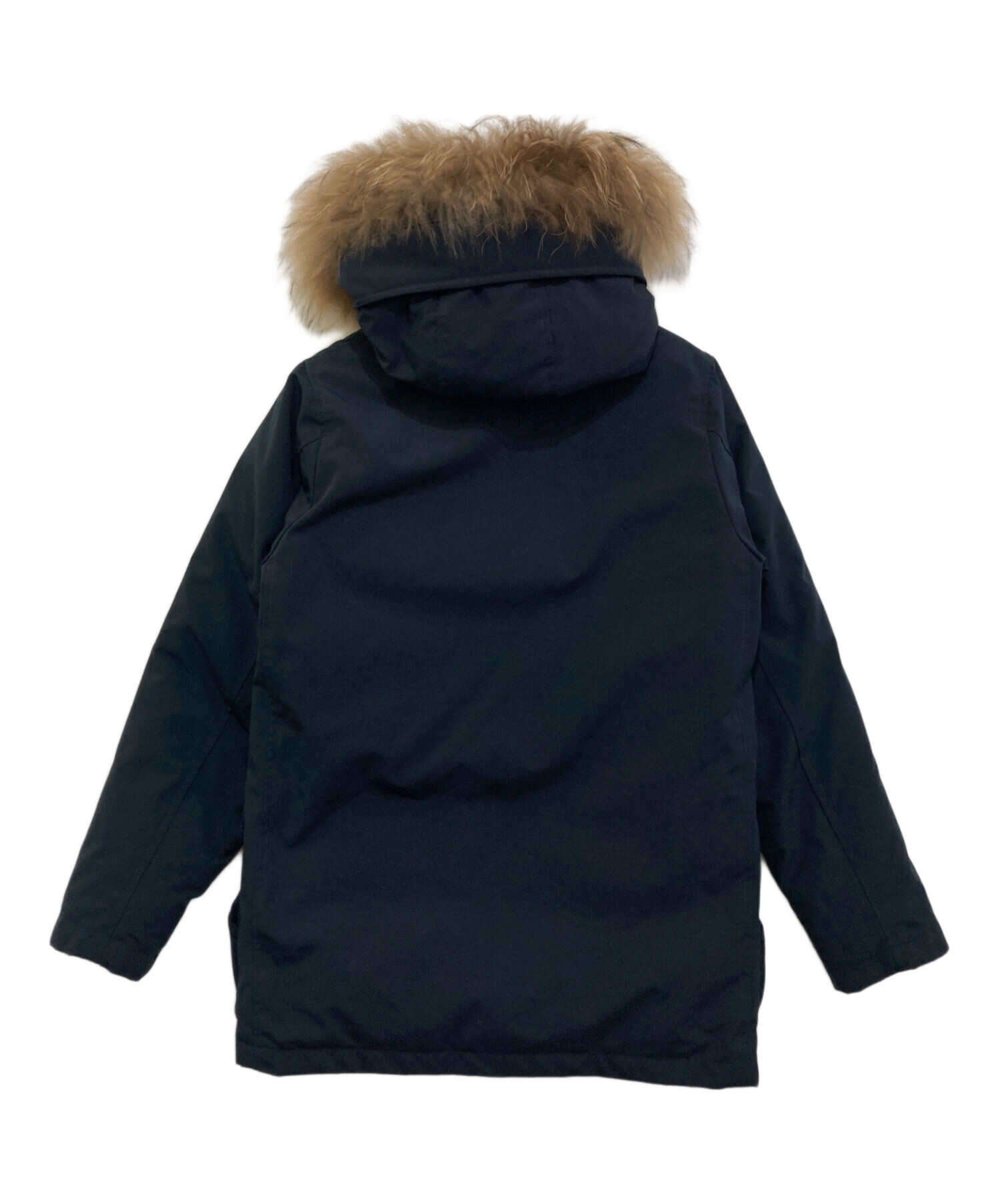 DANTON / ダウンジャケット/34/ポリエステル/BLK/JD-8532 中古・古着通販】DANTON (ダントン) ファー付きダウンジャケット JD