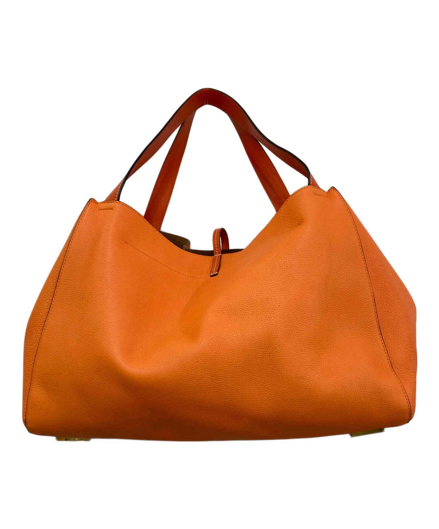 LOEWE ロエベ バルセロナ ハンドバッグ オレンジブラウン LOEWE ロエベ ロゴ バルセロナ ハンドバッグ ショルダーバッグ 2WAY