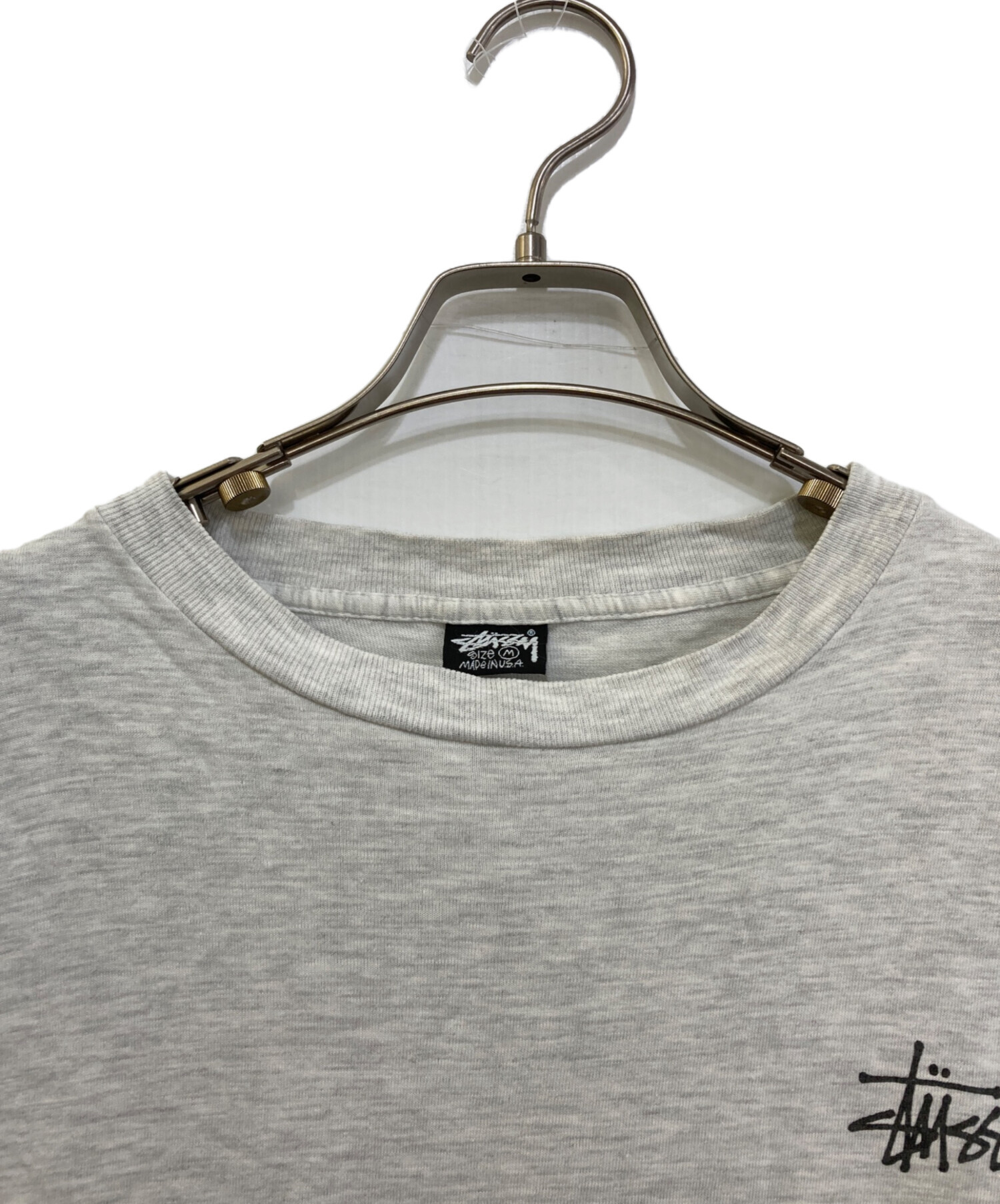 中古・古着通販】stussy (ステューシー) 80's プリントTシャツ グレー