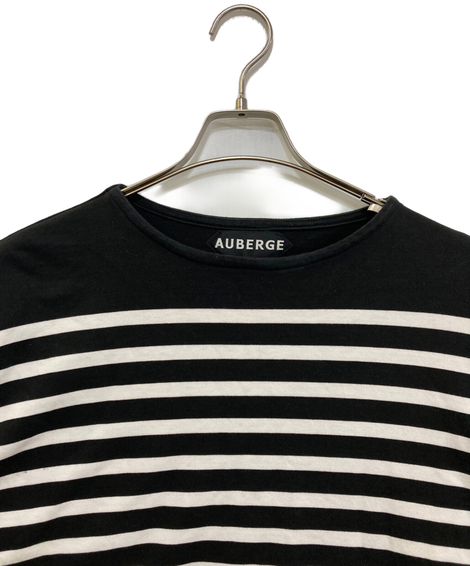 AUBERGE BIG CHARLOTTE ボーダー カットソー　黒白40 中古・古着通販】AUBERGE (オーベルジュ) BIG CHARLOTTE ボーダー