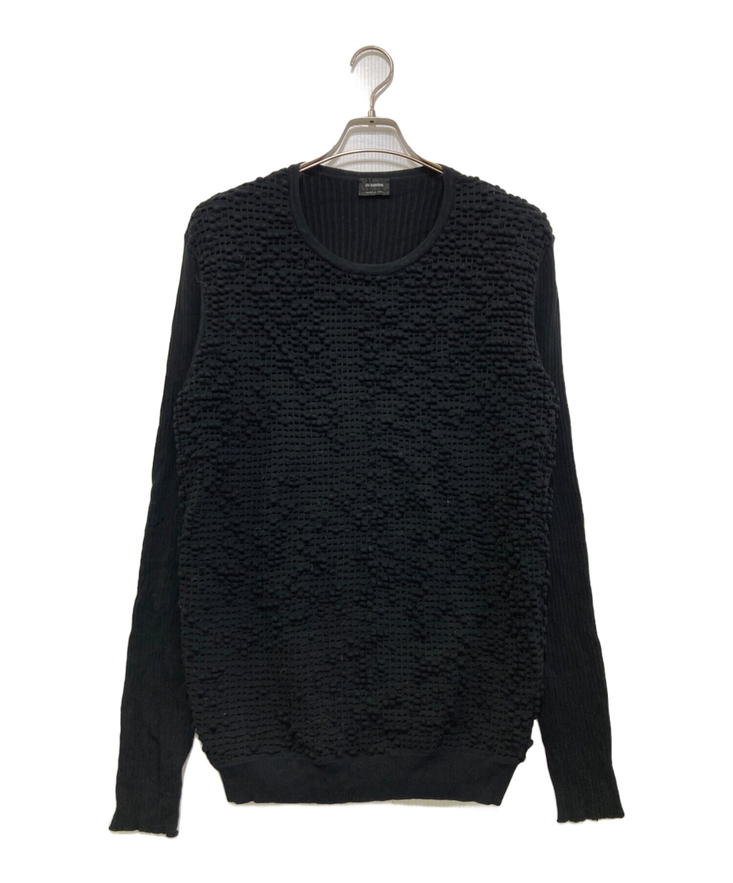 中古・古着通販】JIL SANDER (ジルサンダー) コットンニット ネイビー