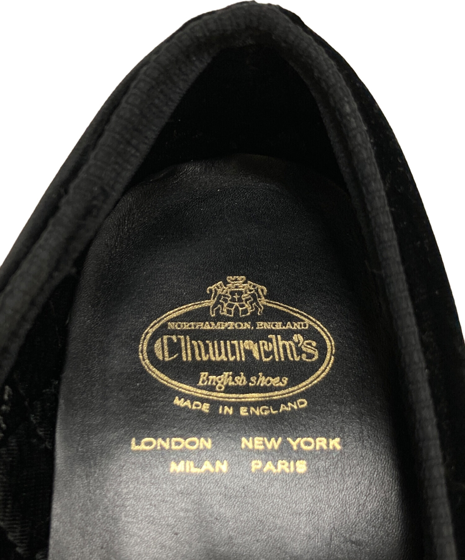 中古・古着通販】CHURCH'S (チャーチ) クラウン刺繍 ベルベット