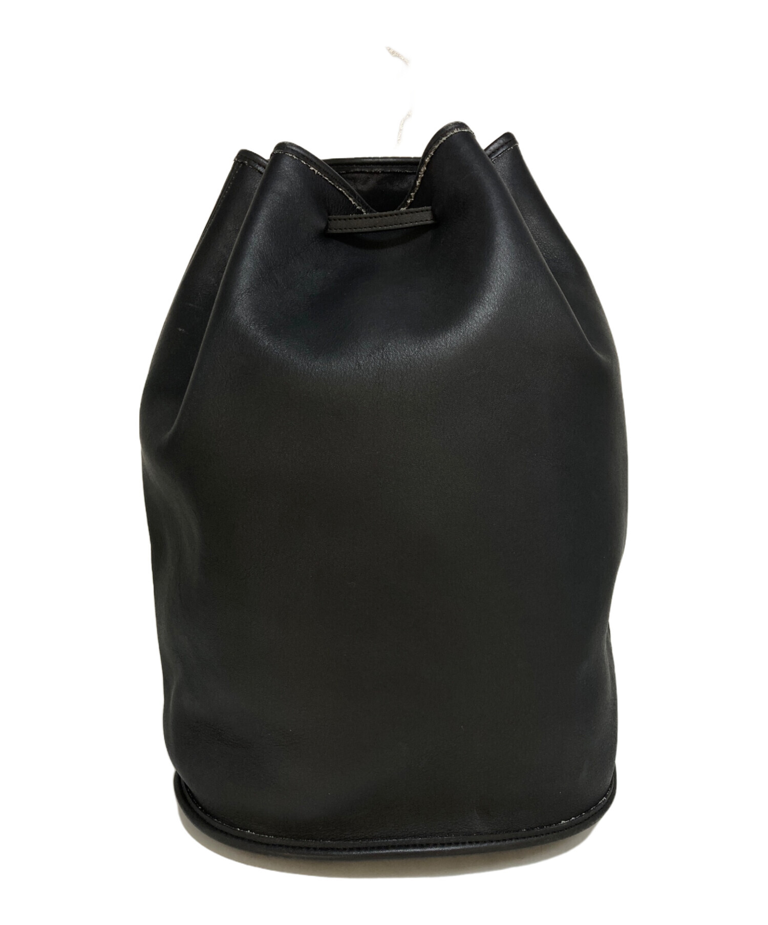 中古・古着通販】COACH (コーチ) レザードラムバッグ ブラック