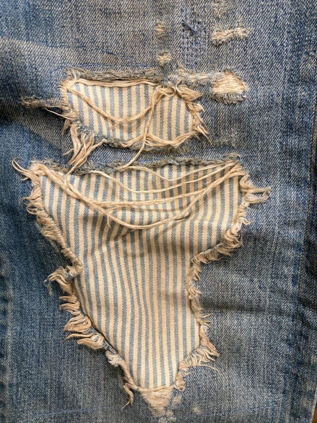 中古・古着通販】LEVI'S (リーバイス) 501 リペア加工デニムパンツ