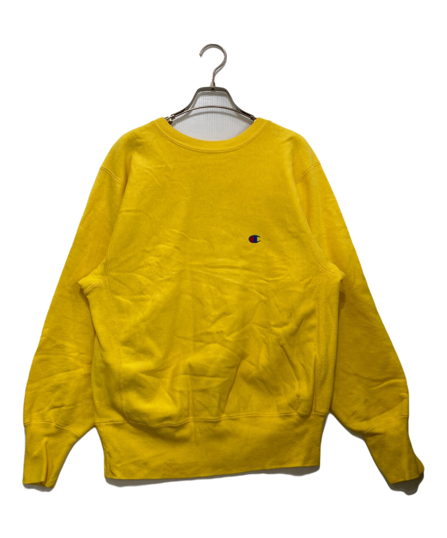 80s チャンピオン リバースウィーブ スウェット Lサイズ イエロー USA製 中古・古着通販】Champion REVERSE WEAVE (チャンピオン リバース
