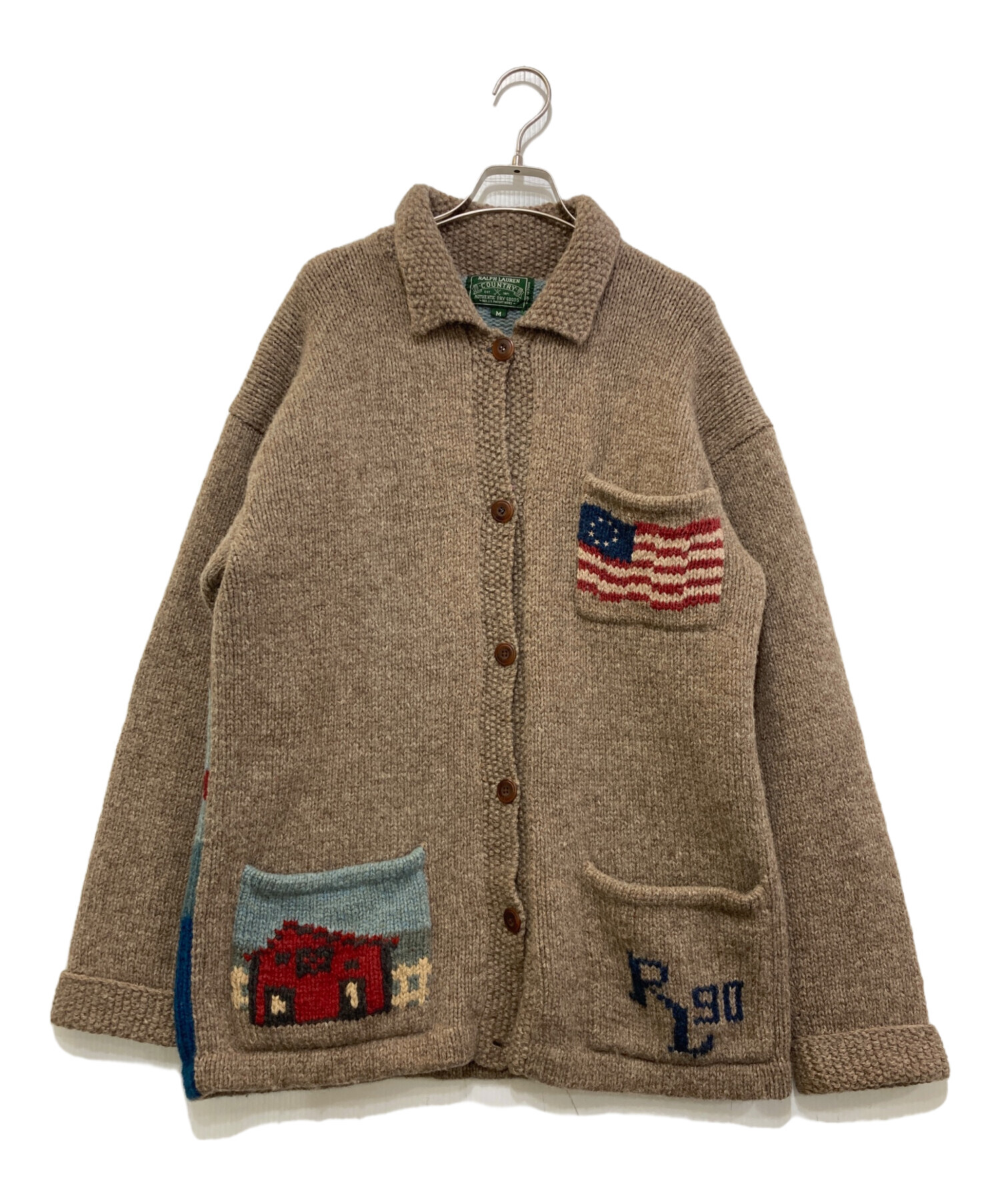 中古・古着通販】POLO COUNTRY (ポロカントリー) 90`s ウールニット 