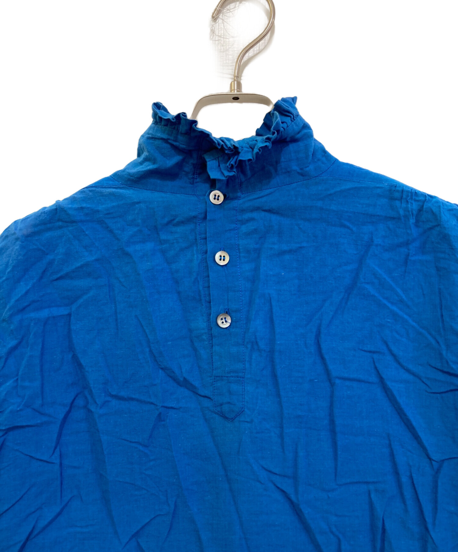 ドリスヴァンノッテン 青シャツ 46 中古・古着通販】DRIES VAN NOTEN (ドリスヴァンノッテン) コットン