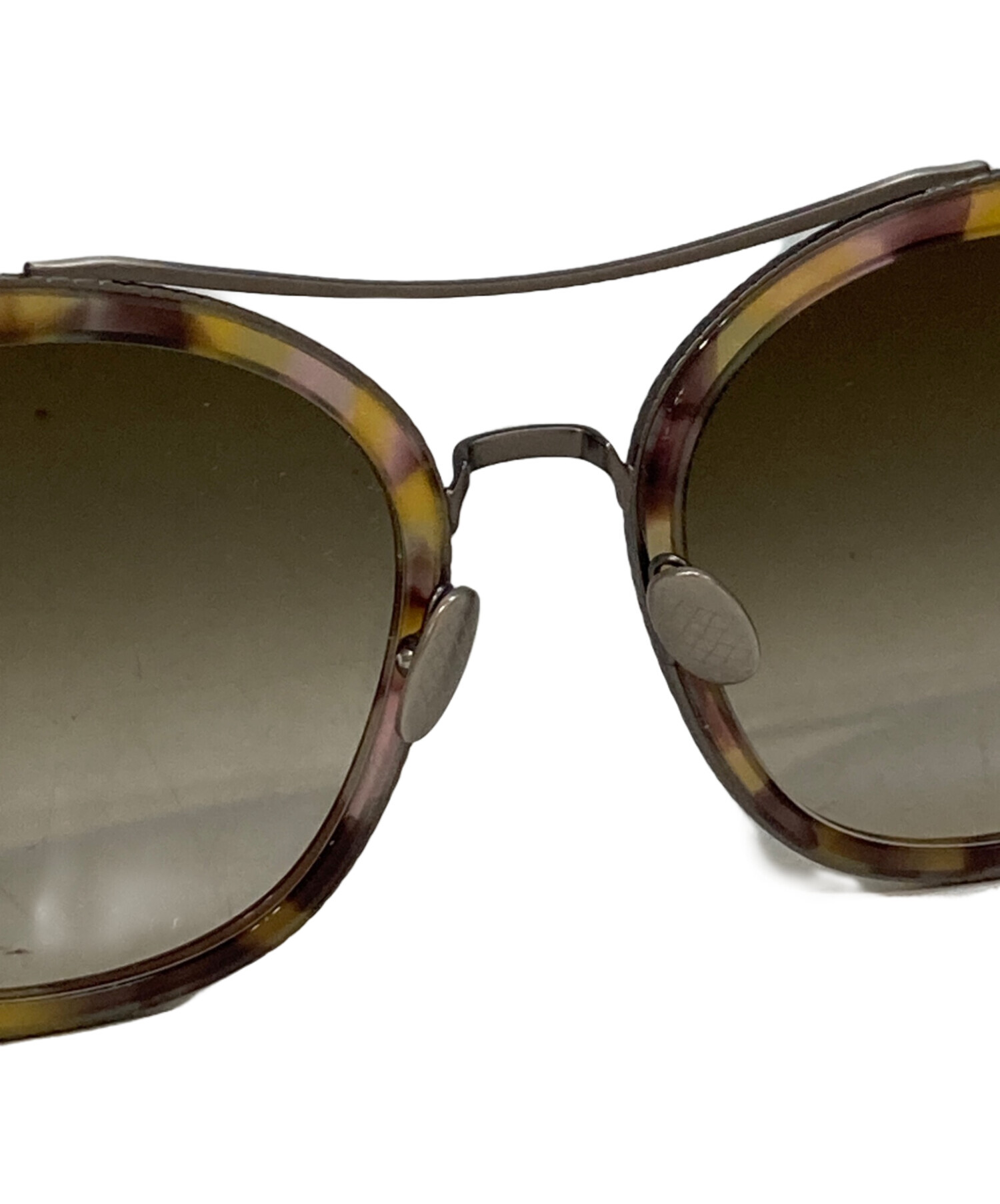Bottega Veneta ブラウン・チェック柄 サングラス Mitre Oval Sunglasses in Havana/brown | Bottega Veneta US