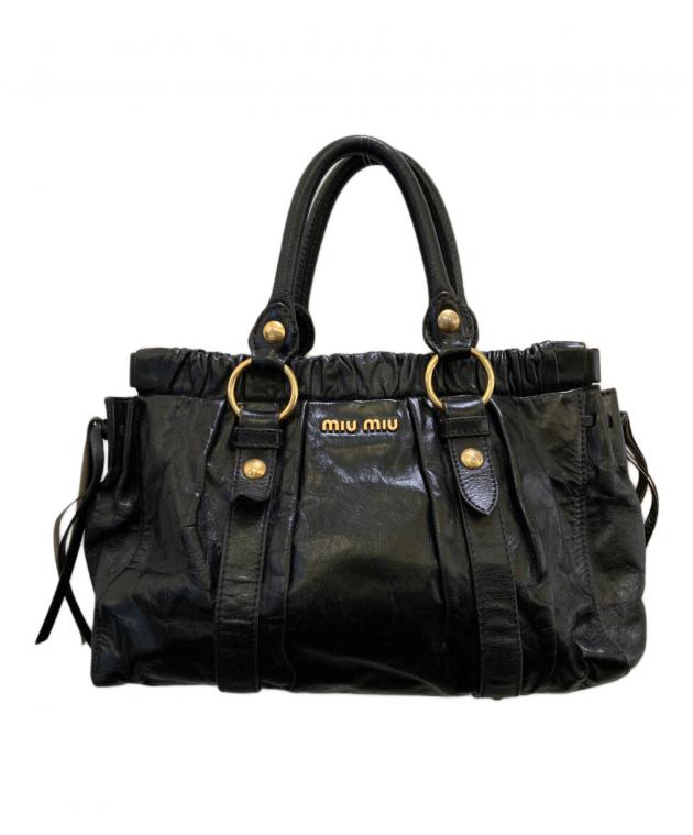 8/13まで出品 MIUMIU vitello lux 2way bag 中古・古着通販】MIU MIU (ミュウミュウ) vitello lux レザー2WAY