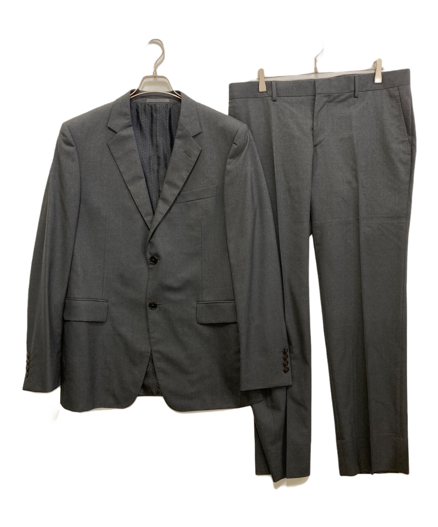 中古・古着通販】GUCCI (グッチ) 2Bセットアップスーツ グレー サイズ