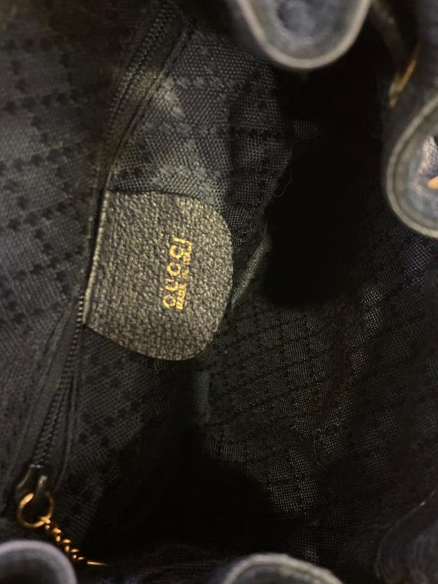 中古・古着通販】GUCCI (グッチ) バンブースエードリュック ネイビー