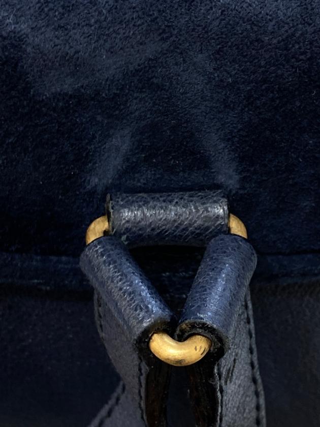 中古・古着通販】GUCCI (グッチ) バンブースエードリュック ネイビー