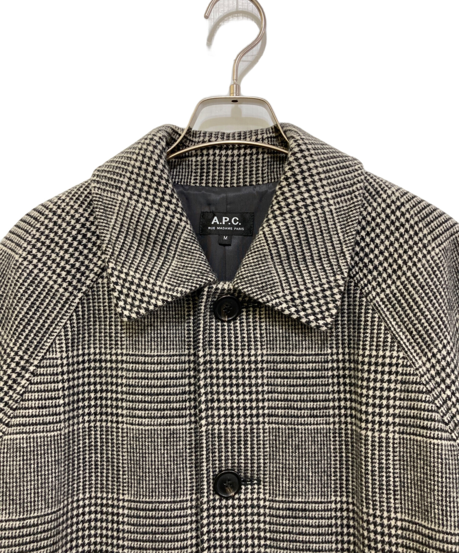 中古・古着通販】A.P.C. (アーペーセー) グレンチェックウールシングル 