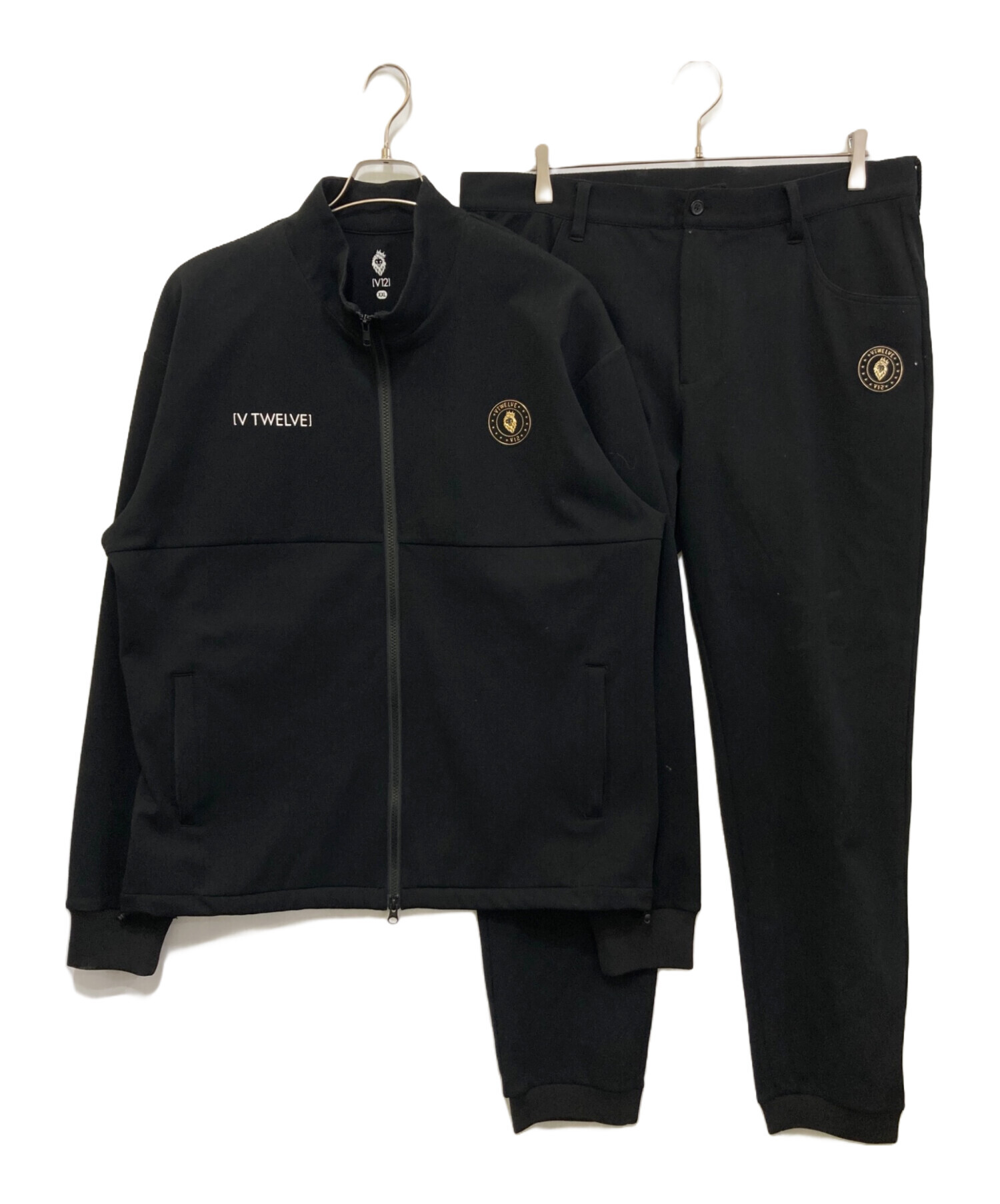 中古・古着通販】V12 (ヴィトゥエルブ) ジャージセットアップ ブラック