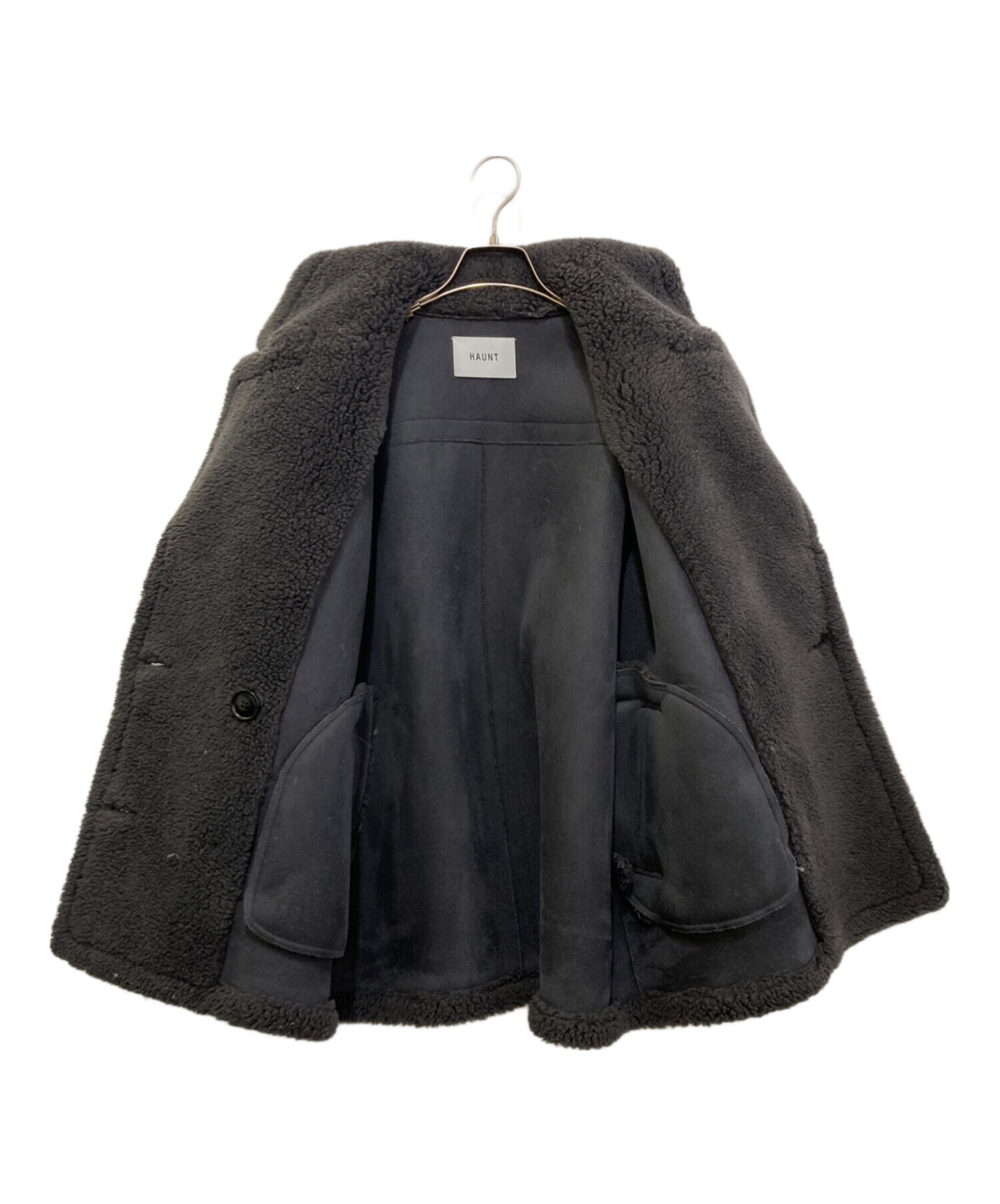 中古・古着通販】haunt (ハウント) BOA COAT グレー サイズ:36