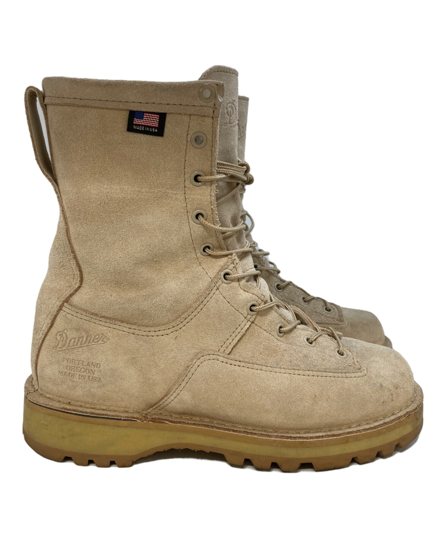 ベージュ　新品未使用　米軍支給品 ミリタリーブーツ Danner 米軍実物 ダナーミリタリー 52121 HOT COYOTE 8 TROPICIAL DANNER 個人装備