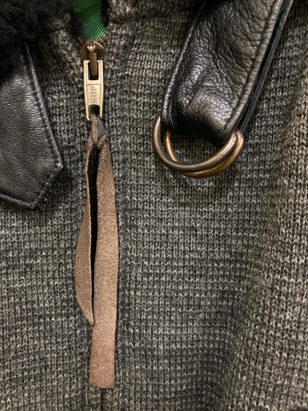 ICEBERGラビットファー　本革レザー ジャケット　中古美品 中古・古着通販】ICEBERG (アイスバーグ) 80`s切替レザージャケット
