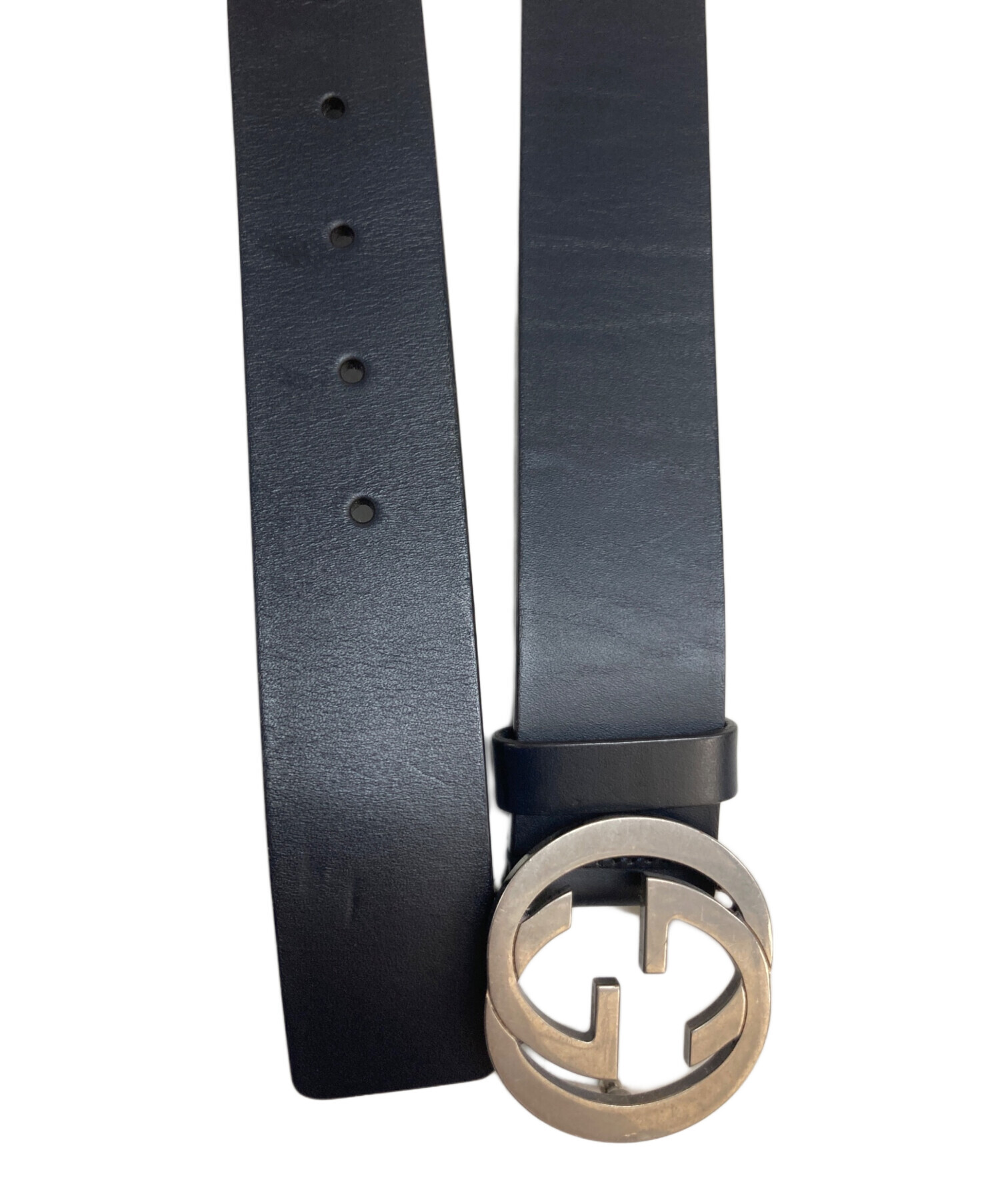 中古・古着通販】GUCCI (グッチ) インターロッキングG レザーベルト