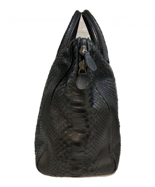 【希少】BOTTEGA VENETA オールパイソン ボストンバッグ 中古・古着通販】BOTTEGA VENETA (ボッテガベネタ) パイソン ボストン