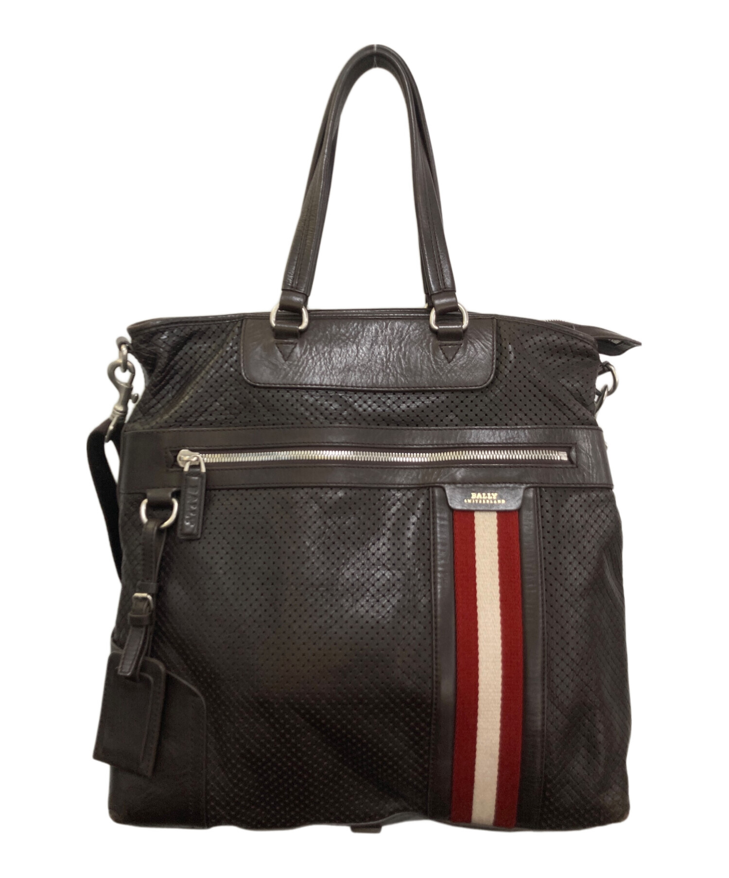 中古・古着通販】BALLY (バリー) 2WAYバッグ ブラウン｜ブランド・古着